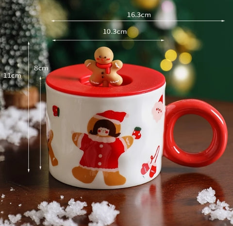 Christmas Cup Ceramic Mug Milk Cup Coffee Cup Gift