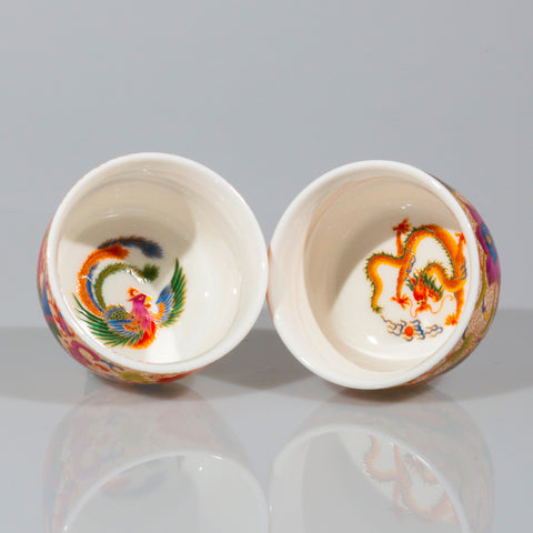 Dragon and Phoenix Cups