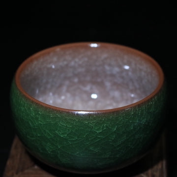 Green Ice-Crackled Cup (Standard)