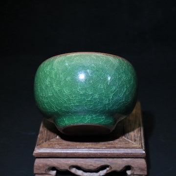 Green Ice-Crackled Cup (Standard)