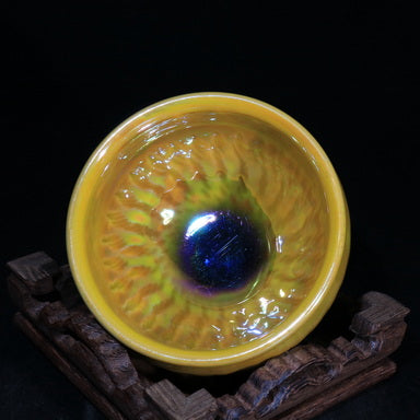 Threaded Cup (Constricted-Mouth, Yellow)