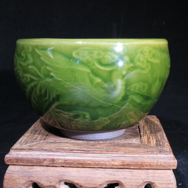 Embossed Dragon and Phoenix Cup