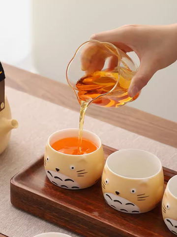 White Porcelain Totoro Owner's Cup Teacup